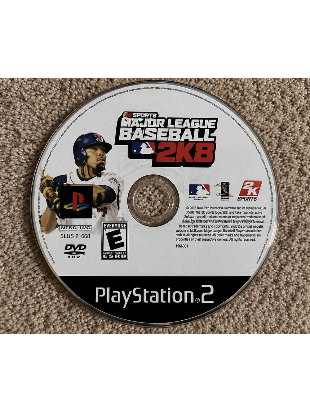 Major League Baseball 2K8 Baseball Game for Sony PlayStation 2 NTSC-U/C 2008 E